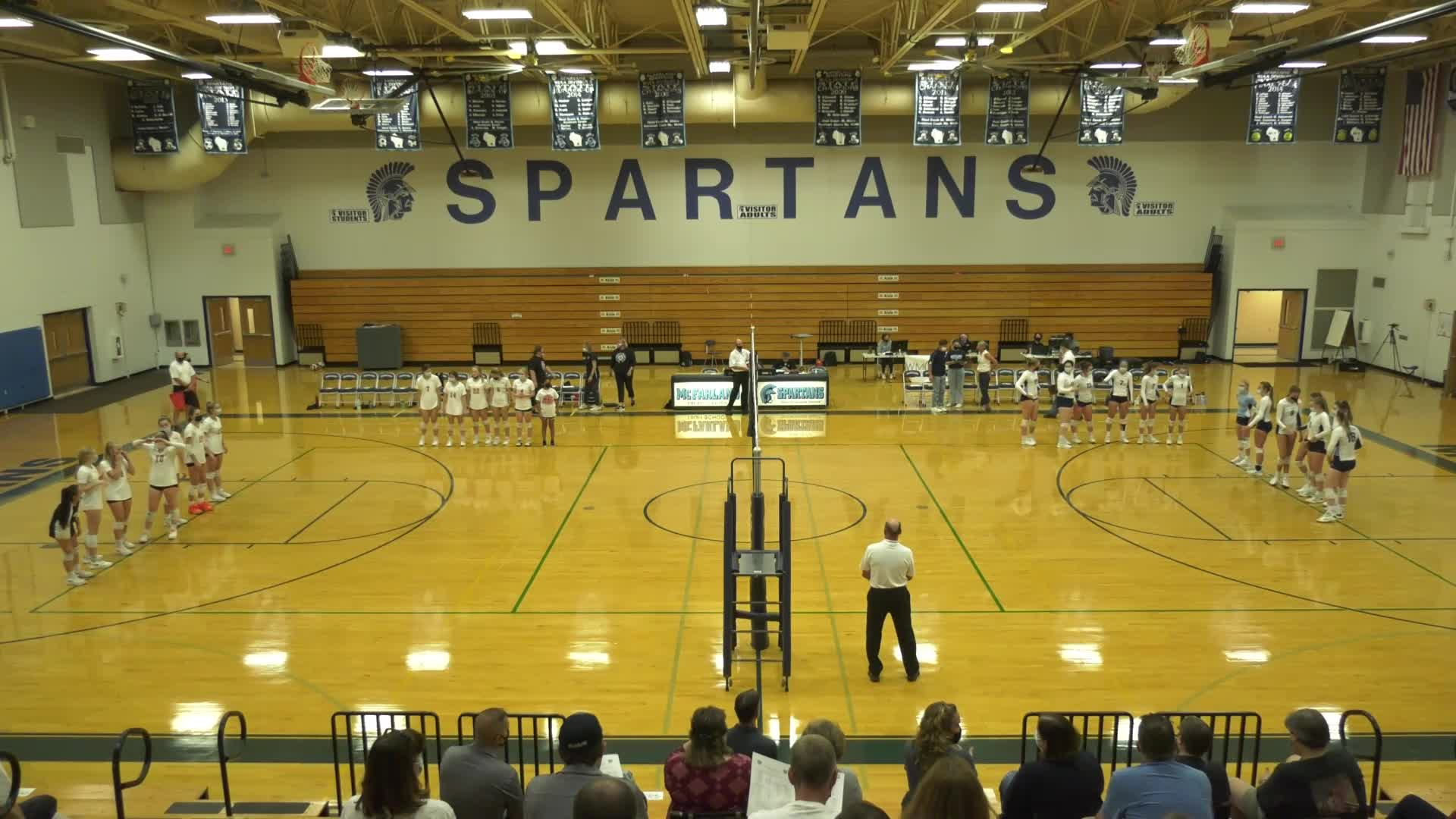 Thumbnail image for Spartan Girls Volleyball vs Whitewater Whippets | September 30, 2021