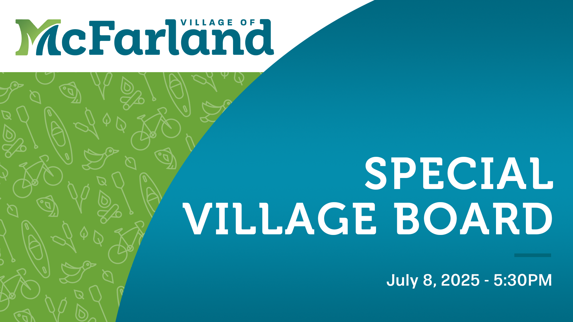 Special Village Board 7/8/25
